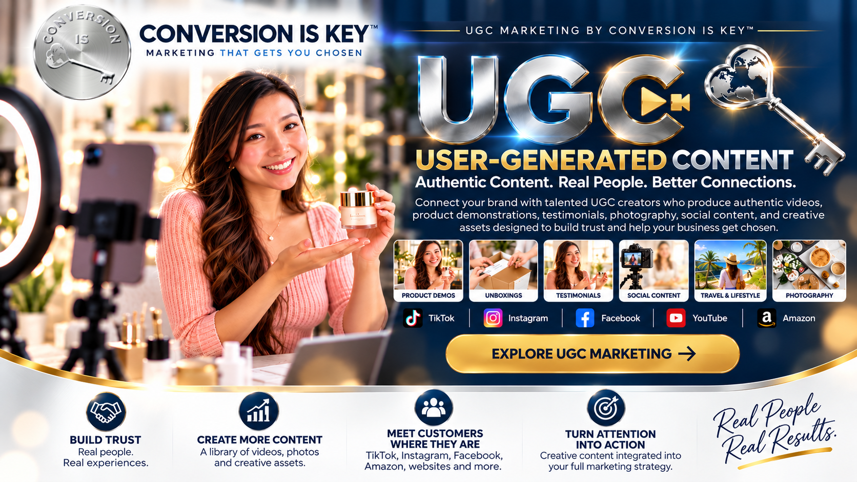 Conversion Is Key UGC marketing and creator content services