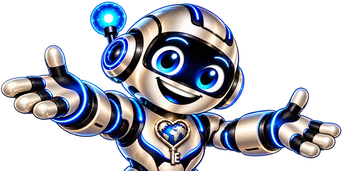 A.C.E., the Amazing Automation AI and automation guide, welcoming visitors